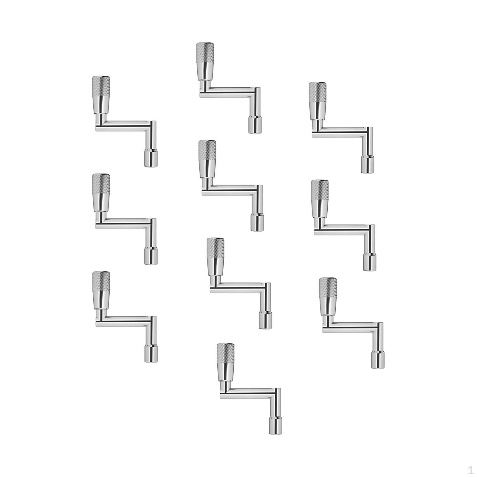 

10 Pieces Drum Tuner Key Accessories Ergonomic Tuning Key, Percussion Hardware Drummer Z style