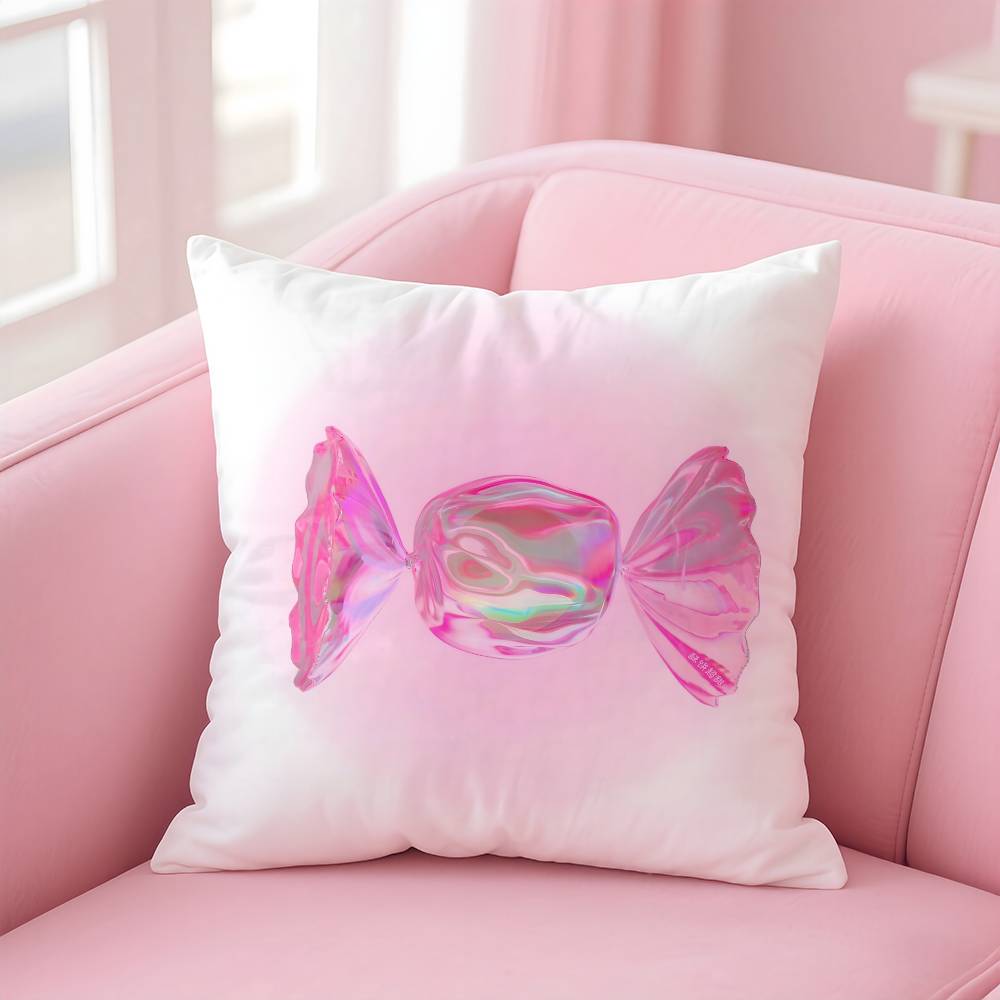 sweet pink candy Pillow Case pattern printing pillowcase living room sofa cushion cover bedroom room decor
