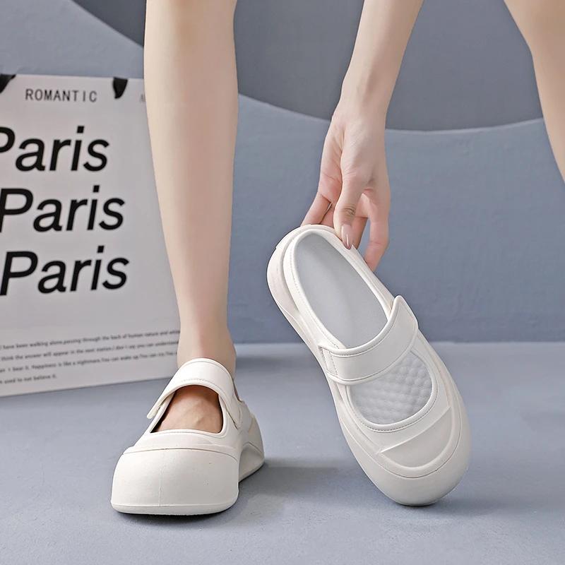 French Mary Jane Women's Shoes New Big Head Thick Soles for Women Small Leather Shoes