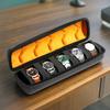 Uhrenbox Organizer für Herren, Uhren-Reiseetui Tragbare Aufbewahrung Uhren-Displayhalter für Armbanduhren mit Anti-Verschiebe-Uhrenkissen