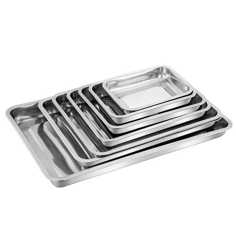 Wutuo 304 Edelstahl Tiefe Quadratische Servierplatte