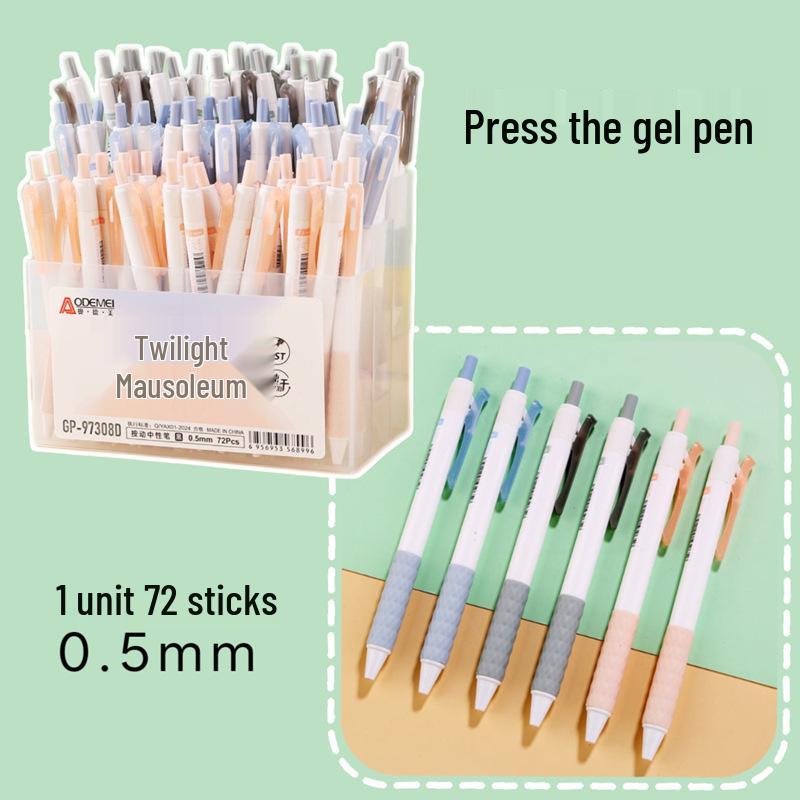 72-Pack 0.5mm Neutral Pen Refills for Students, Office, Exam - Black & Red
