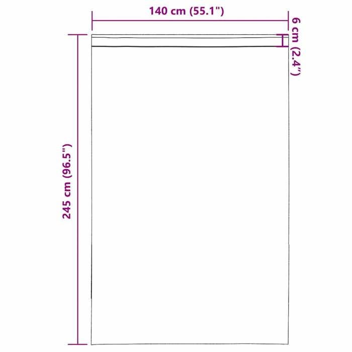 VidaXL Voile Curtains with Rod Pockets 2 Pcs Black, Net Curtain, Sheer Curtain, Window Voile, Treatment of 4102169