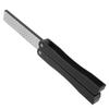 Folding Sharpener FanShaped DoubleSide Knife Blade Kitchen Sharpener Grinder Tool(Black )