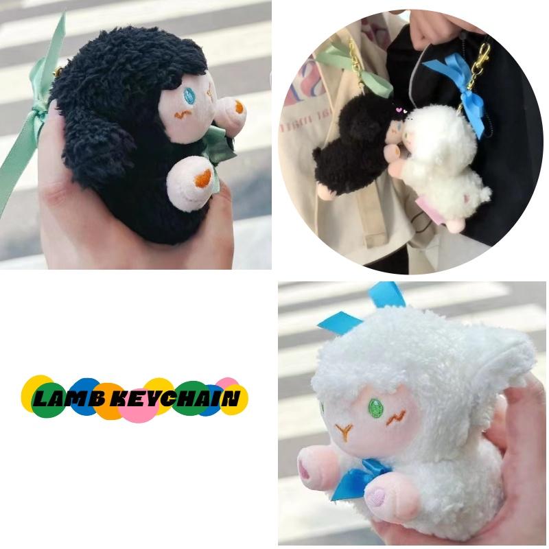 Weiches und entzückendes Schaf-Stofftier mit magnetischem Mund, ideal für Rucksäcke und Schlüssel