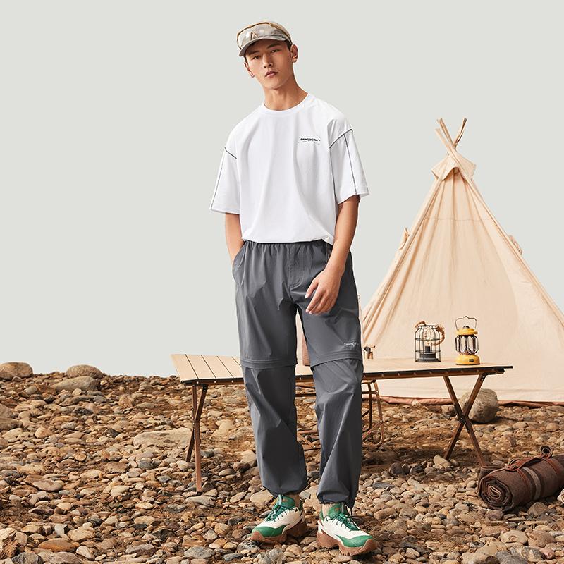 Li Ning CF Pullover Round Neck Printed Letter Short Sleeve T-Shirt Men T-Shirts ATSU609-3