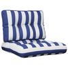 Pallet Cushions 2 Piece Blue & White Striped Fabric