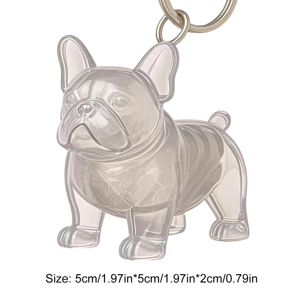 Dogs Hair Storage Pendant Cute Keychain Bag Pendant Couple Car Key Chains Jewelry Souvenir Collection Gift Decor Dog Accessories