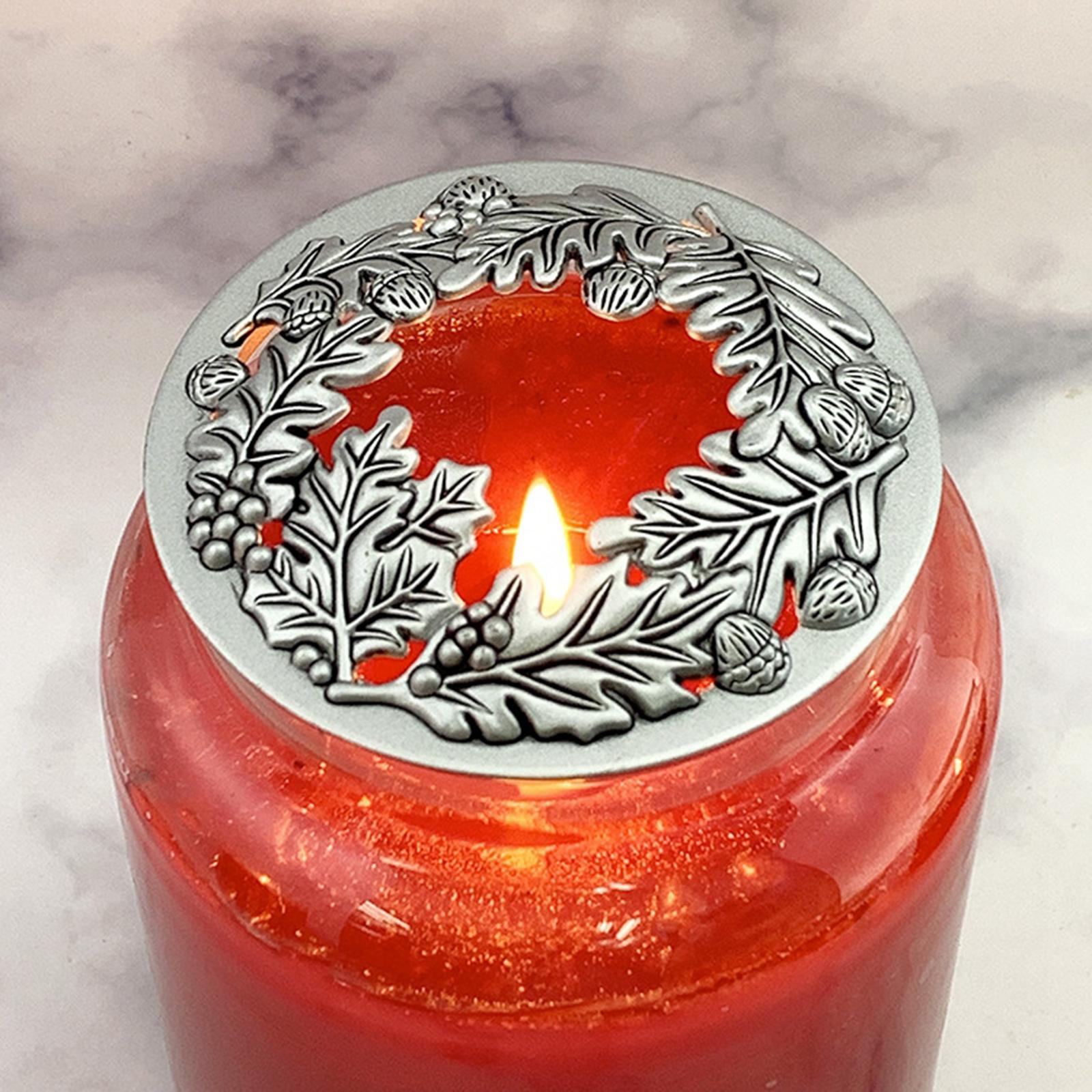 

Candle Jar Topper Candle Topper Shade Jar Lid Shade Sleeves for Jar Candle - Help Candle Melt Evenly and Look Great