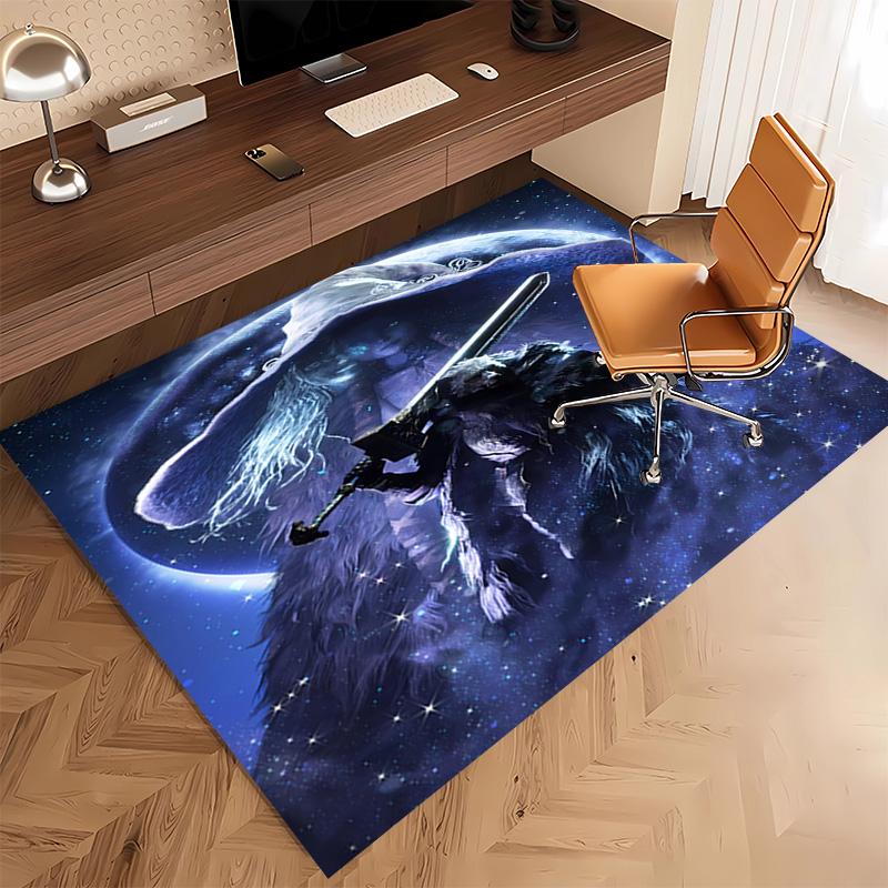 Game E-ELDEN R-RING Print Area Rug - Soft,Washable Non-Slip Indoor Mat,Living Room,Home Office Decorative Rug