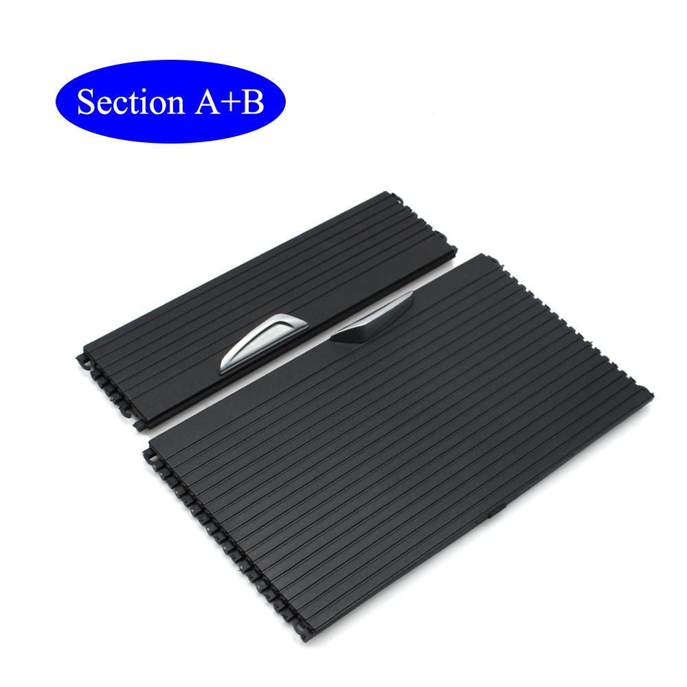 For BMW X1 X2 F48 F49 F39 Front Console Cup Holder Sliding Shutters Cover Trim Center Roller Blind Cover Replacement 2016-