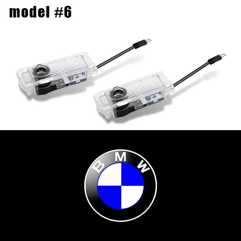 BBJK3 2Pcs LED Car Interior Decoration Lamp Door Light Bulb For BMW X4 X1 X3 X5 E46 M1 E90 M2 M5 M3 M6 E87 M Power F20 E60 Car Sticker