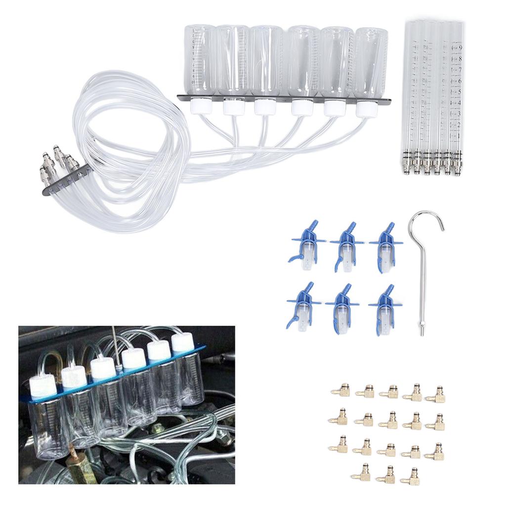 Diesel Injector Flow Test Kit Efficient Multifunctional Heavy Duty Construction Common Rail Adaptor Fuel Tester Set