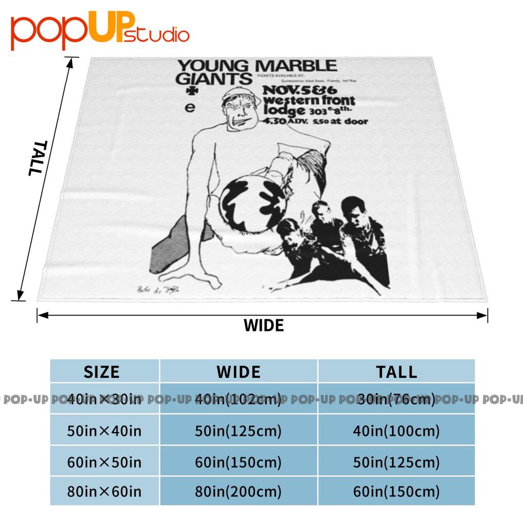 Young Marble Giants Gig Flyer The Feelies Ultra-Soft Blanket Quilt Winter Sofa Cover Bed Covers