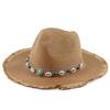 Tassel Edge Paper Straw Hat Panama Top Hat Ethnic Style Decorative Hat Travel and Leisure Hat