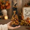 Herbst-Wohnkultur Hexe Figur Statue, Harz Halloween Herbst Tischdeko, Saisonales Kaminsims-Display Regal Ornament für Kaminsims Kamin Schreibtisch Mehrstöckig