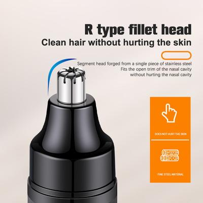 Washable Electric Nose Hair Trimmer Rechargeable Multi- Shaving