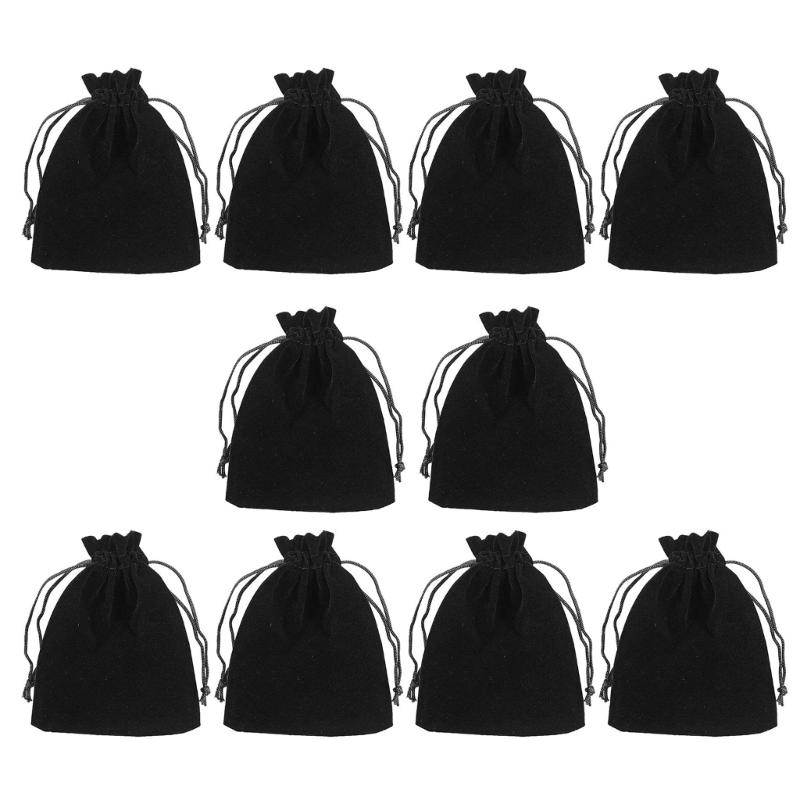 10 Pcs Velvets Drawstring Cloth Bag.Jewelry Storage Pouches Christmas Gift Bags Mini Dices Bags Gift Wrapping Pouch