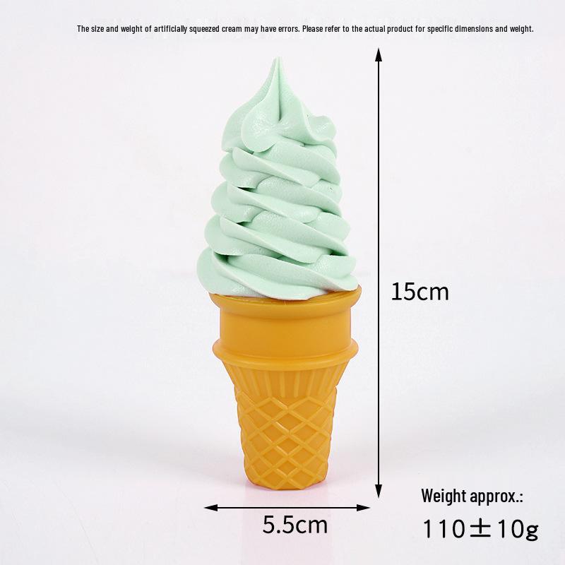 

Flat Bottom Crispy Cone Ice Cream Model Display Ornament