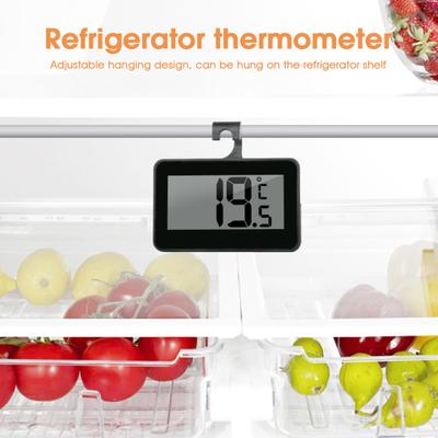 Kühlschrank Hängethermometer LCD-Anzeige Wasserdicht Gefrierschrank Digitalthermometer Batteriebetrieben Hohe Genauigkeit Kühlschrank Temperaturmesser
