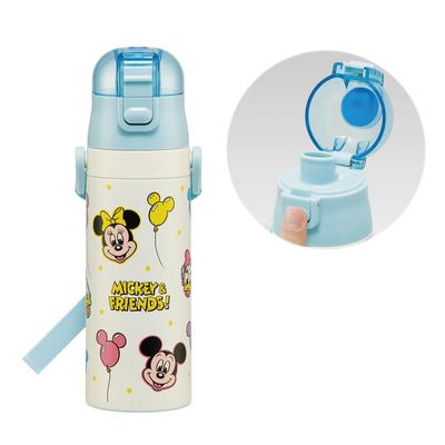 Skater Water Direct Disney Mickey Friends Balloon for Boys and Stainless Sports Water Children's Bottle, 470ml, Drinking, & Design, Girls, Steel,