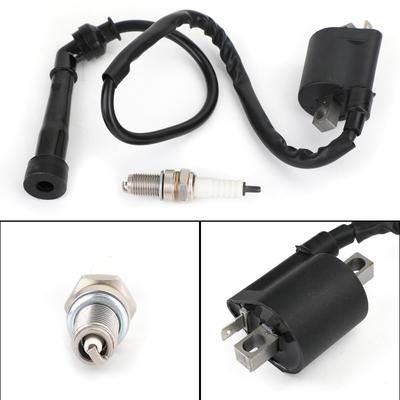 Premium Ignition Coil Spark Plug Fit for Yamaha Raptor 660R YFM660R Grizzly 660