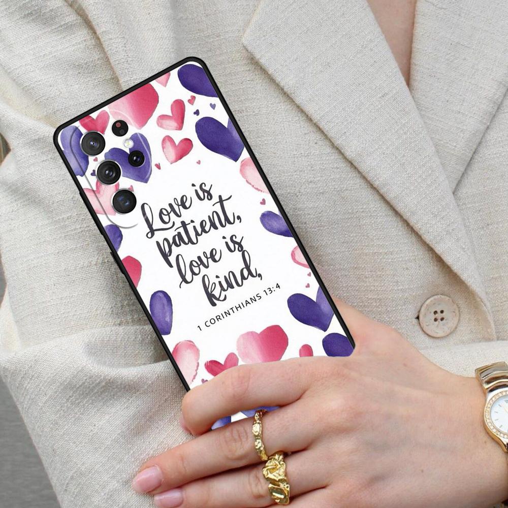 Bible Verse SOFT Cell Phone Case for Samsung Galaxy S26 Ultra S25 S24 S23 S22 S21 S20 Note10 Cover