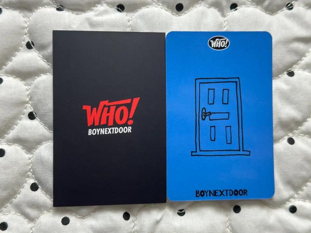 BOYNEXTDOOR Daesan Who Poka Photocard (2 cards) Used