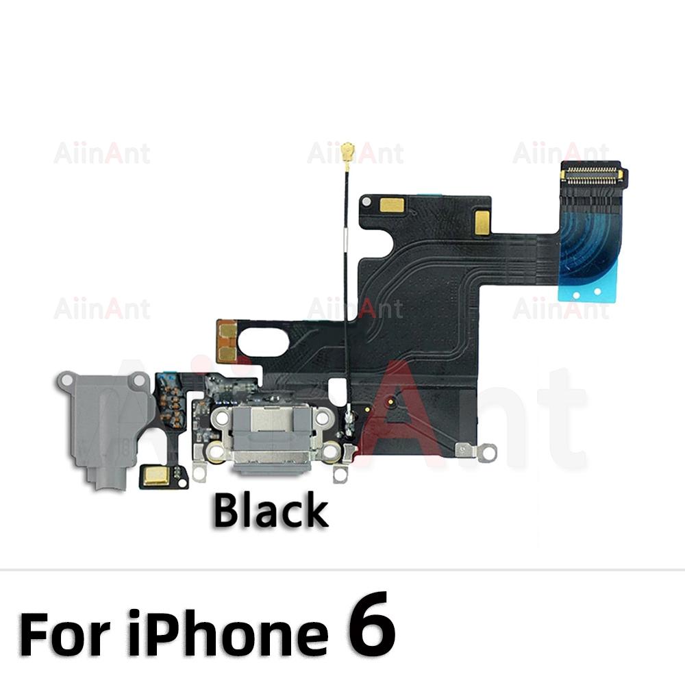 AiinAnt Dock USB Mic Board Charger Connector Fast Charging Port Flex Cable For iPhone 5s 6 6s Plus SE 2 3 2020 2026 Phone Parts