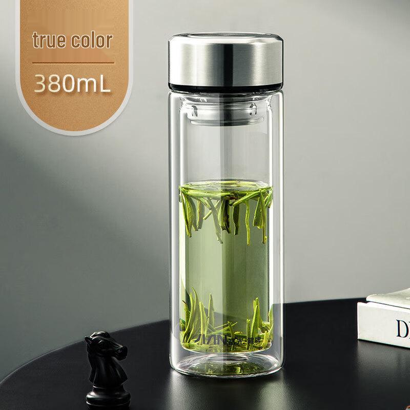 Fuguang Double-Wall Glass Tea Infuser Bottle