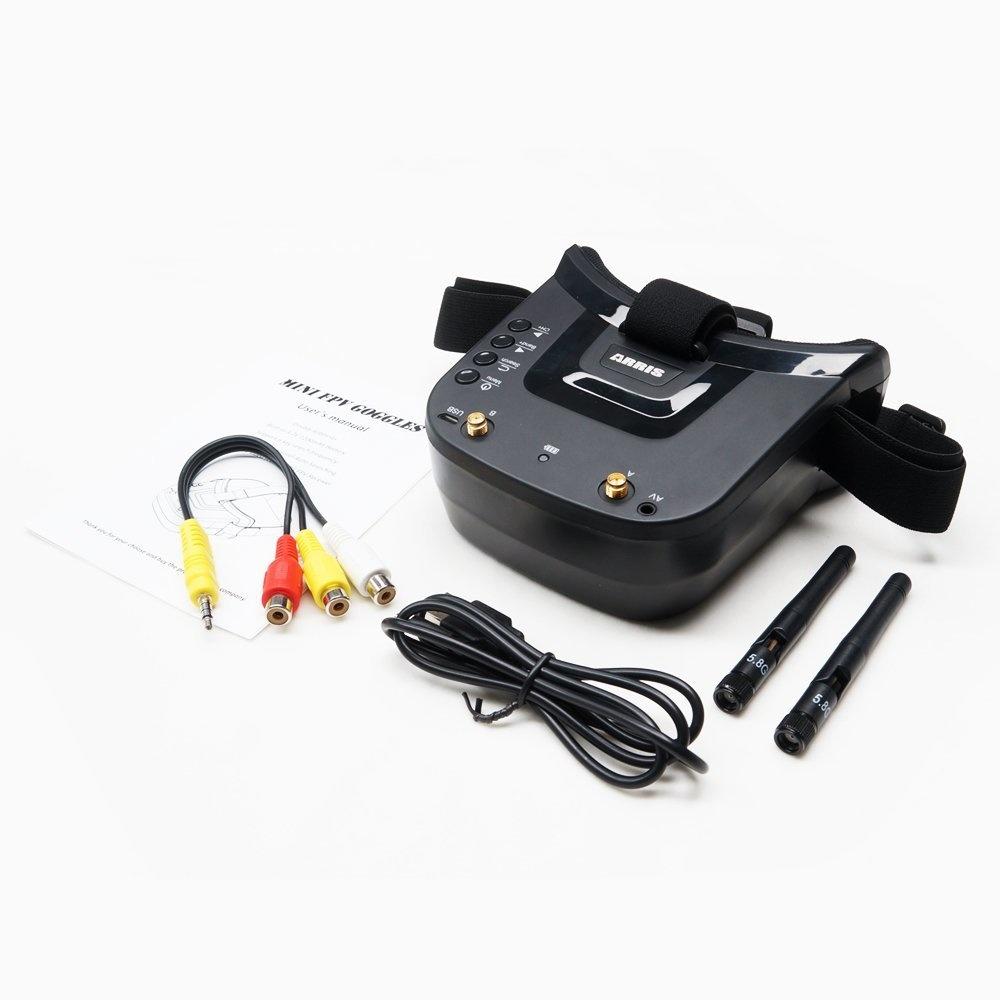 VR009 5.8G FPV Goggles 40CH 3 Inch 480x320 HD DVR Diversity Video Headset for Camera Drone Accessories