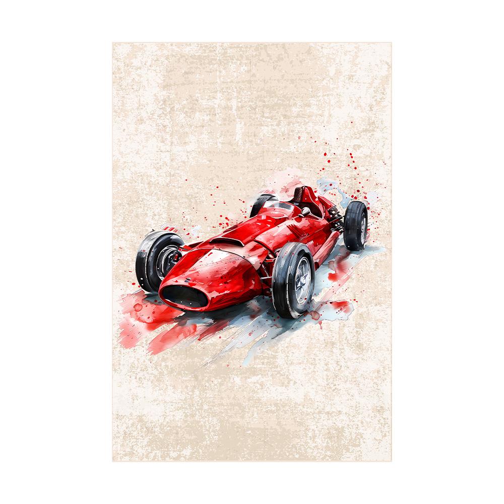 Retro F1 Racing Canvas Painting Poster Vintage Racing Car Wall Art Print for Home Decor