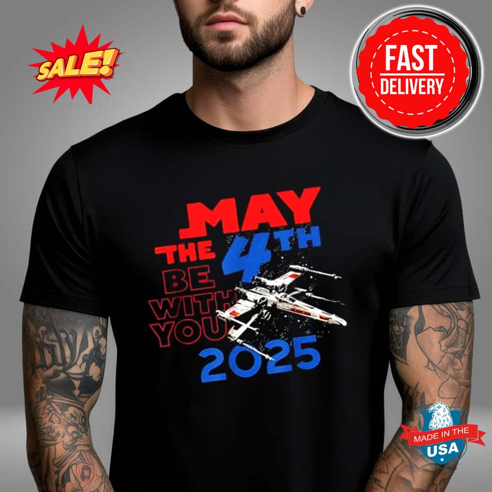 Star Wars Day 2025 May The 4th Be With You X-Wing Fighter Classic T-Shirt Unisex T-Shirt S