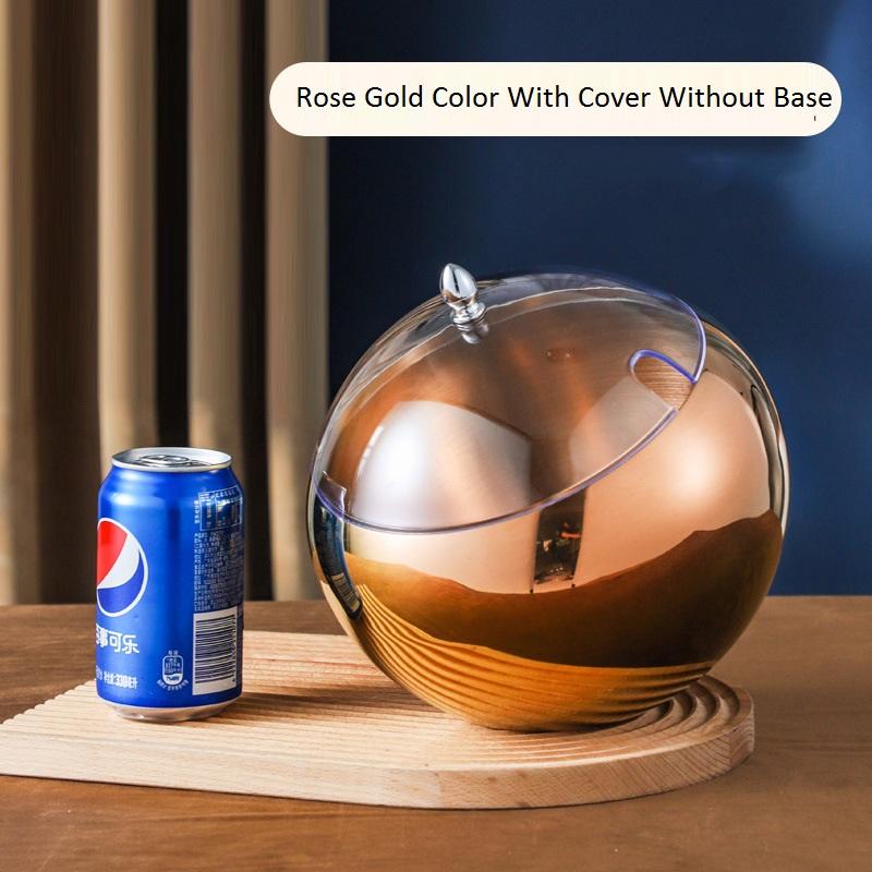 Stainless Steel Oblique Mouth Sauce Bowl With Base and Cover