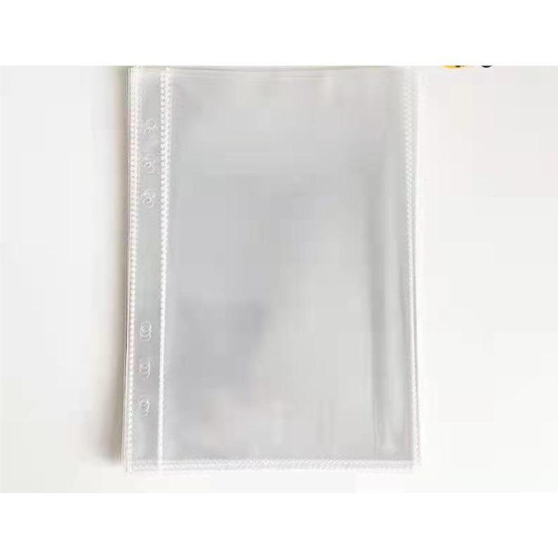 Pastas com Bolsos PVC A4 A5 A6 A7 Pastas com Fecho de Zíper Pastas Transparentes Pasta para Caderno Bolsa Impermeável Sacos para Documentos Bolsa para Documentos