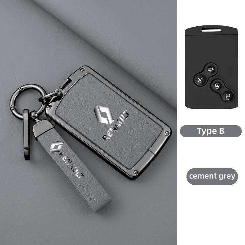 2026 Hot For Renault Interior Stickers Zinc Alloy Car Key Case Cover Shell For Renault Koleos Captur Kadjar Megane Clio Talisman