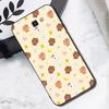 Korea Cute L-Line F-Friends B-Brown Phone Case For Samsung S 9 10 20 21 22 23 30 23plus lite Ultra FE S10lite Fundas
