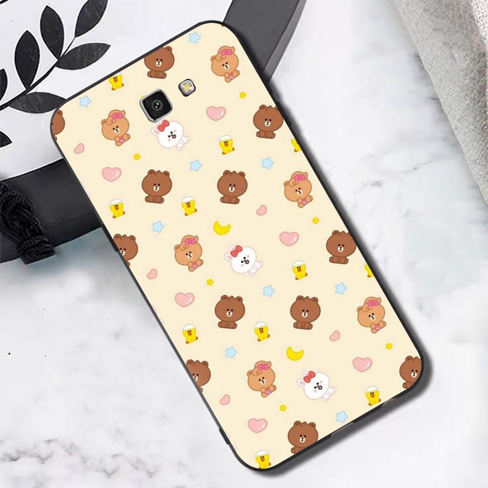 Korea Cute L-Line F-Friends B-Brown Phone Case For Samsung S 9 10 20 21 22 23 30 23plus lite Ultra FE S10lite Fundas