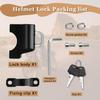 Motorcycle Helmet Lock - Motorbike Helmet Lock Motorbike Accessories, Helmet Lock for Motorbikes Electric Motorbike, Fits 20-26mm Handlebar Tubing,