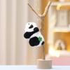 Panda Keychain Rabbit Cute Cartoon Girl Backpack Decorative Pendant Doll Plush