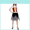 Elegant Caribbean Pirate Dress For Women Ideal For Halloween Cosplay Parties And Themed Events