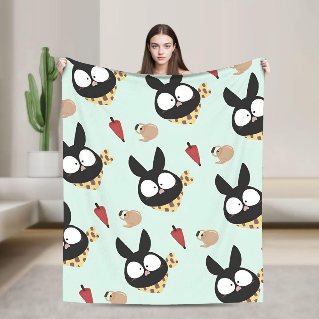 P-Chan Ranma 1/2 Manga Blankets Comedy Flannel Novelty Soft Throw Blanket for Bedding Lounge Autumn/Winter