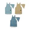 Kids Apron with Triangle Scarf and Toolbox Kids Apron M (Blue)