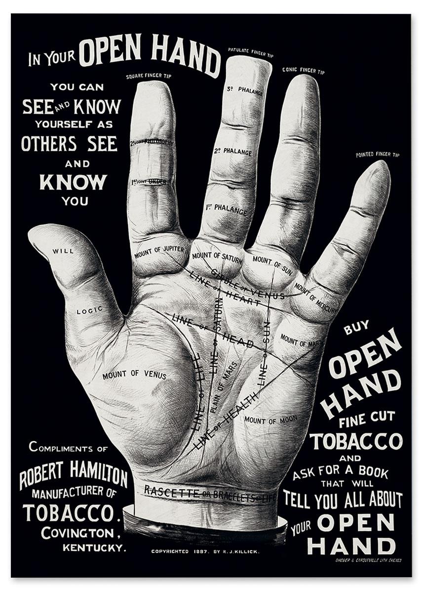 

Plakat ręka dłoń 30x40 cm