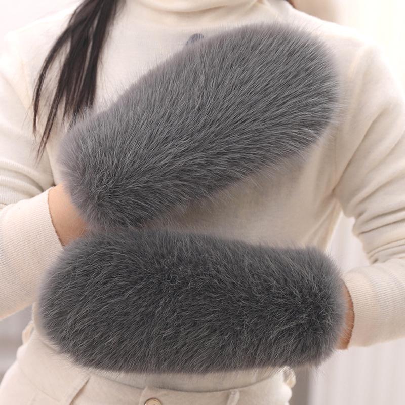 

1 пара Плюшевый материал Тепло Защита от холода Снаряжение Универсальные Однотонные Минималистичный стиль Варежки Удобные Разноцветные темно-серого