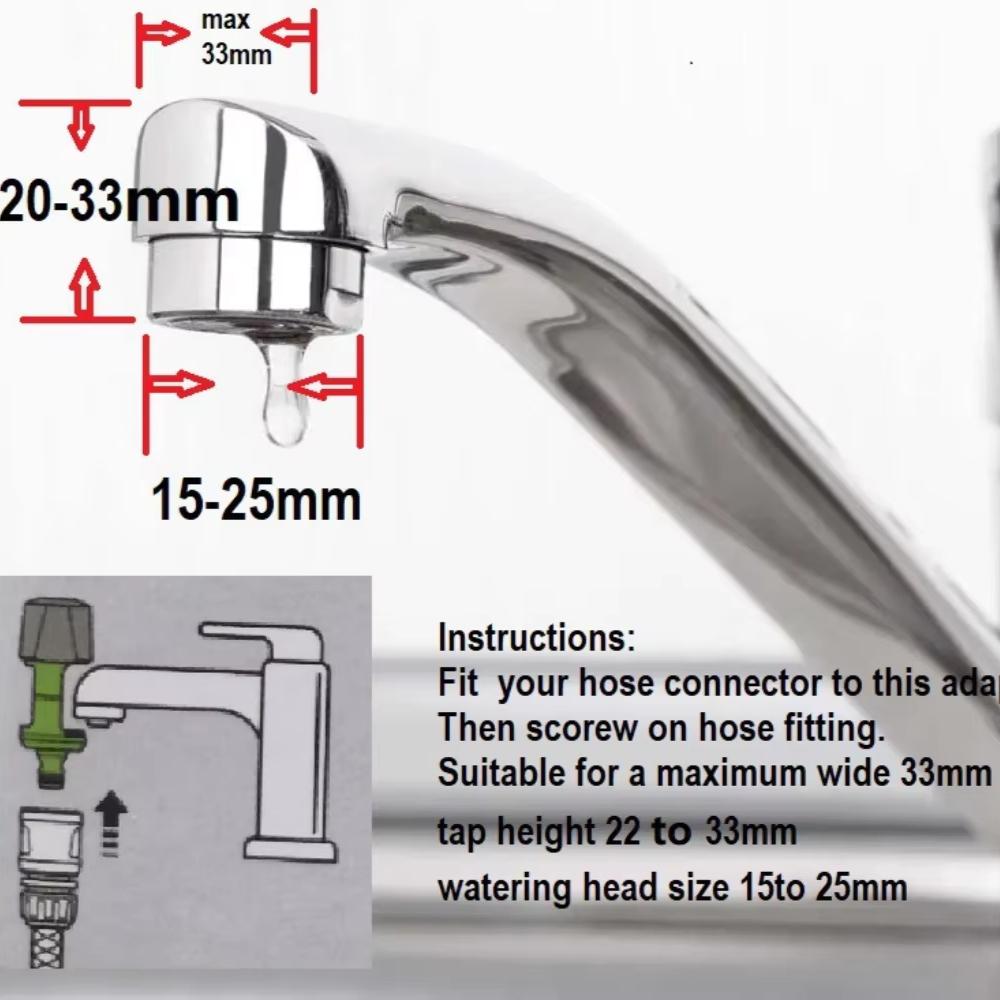 1Pc Universal Tap Water Plastic Hose Pipe Joint Tube Quick Connect Garden Mixer Tap Adaptor