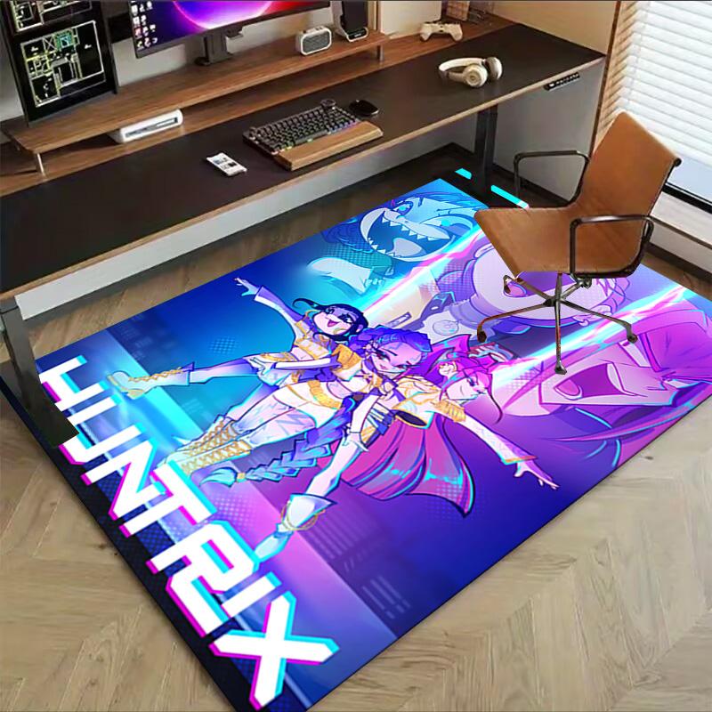 Future Warriors Huntrix Unite Carpet For Playroom Bedroom Living Room Sofa Home Decorkids Game Area Rug Nonslip Floor Mat
