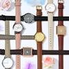 Anbeer 14mm Leather Watch Quick Elegant Watch Band for Pink with Rose Gold Buckle Strap, Release, Women,