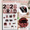 2026 Graduation Magnetic Car Decals Waterproof Graduation Car Magnets Fade-Resistant Reusable Party Decor for Vehicles
