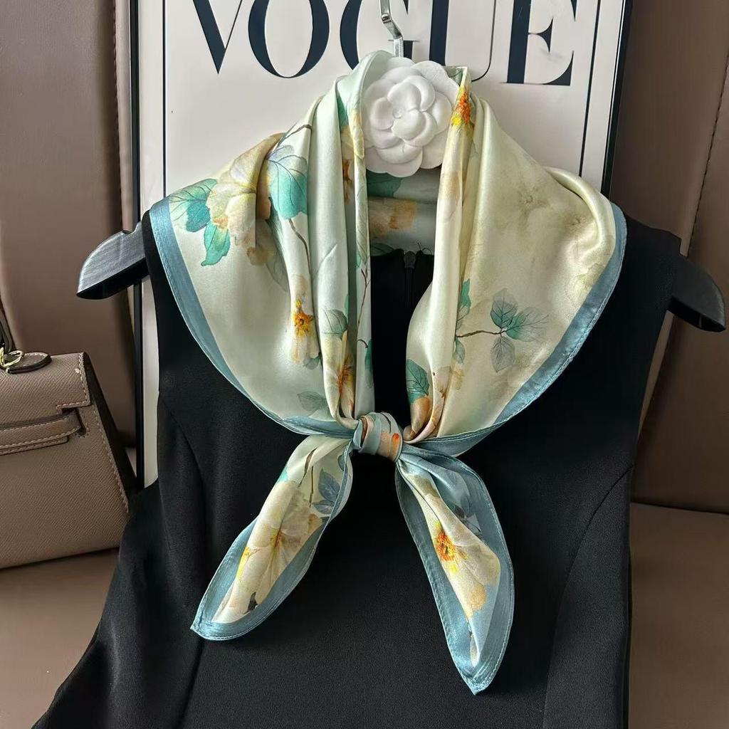 Silk Mulberry Square Scarf - Women's Spring/Summer Fashion Scarf